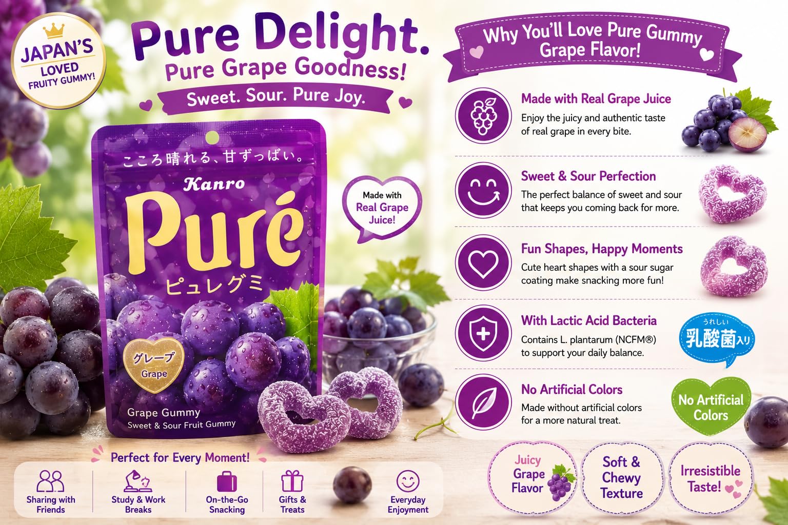 Amazon.com: Konbini Japan - Paquete variado de dulces de gomita